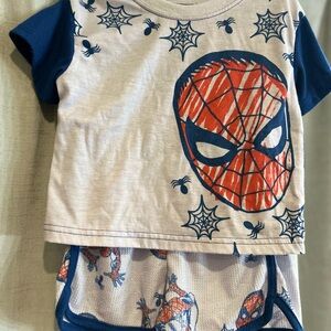 Spider-Man Graphic Tee and Shorts Set-PJ's- Marvel